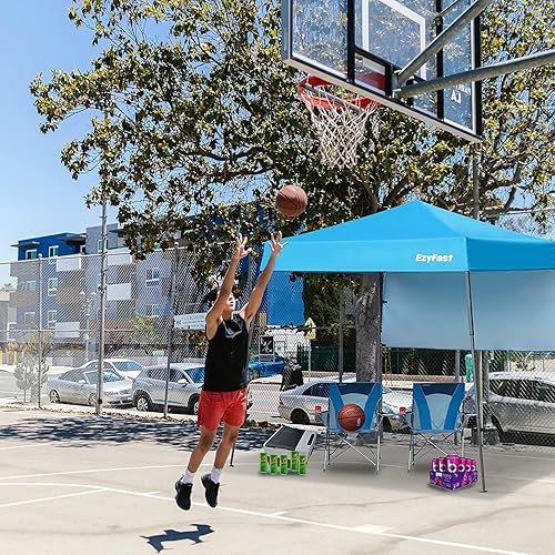 Miniatura 2 de EzyFast Toldo de mochila ultra compacto, refugio emergente, cabaña deportiva portátil, base de 7.5 x 7.5 pies, parte superior de 6 x 6 pies para