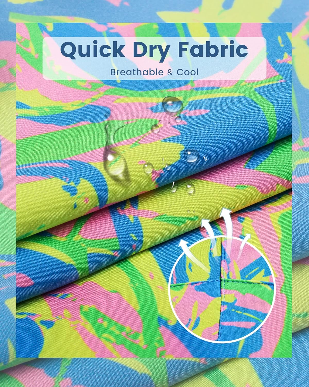 maamgic Mens Swim Trunks with Compression Liner 5 Inch, Quick Dry Bathing Suit with Zipper Pockets, No-Chafing Swim Shorts - Image 6