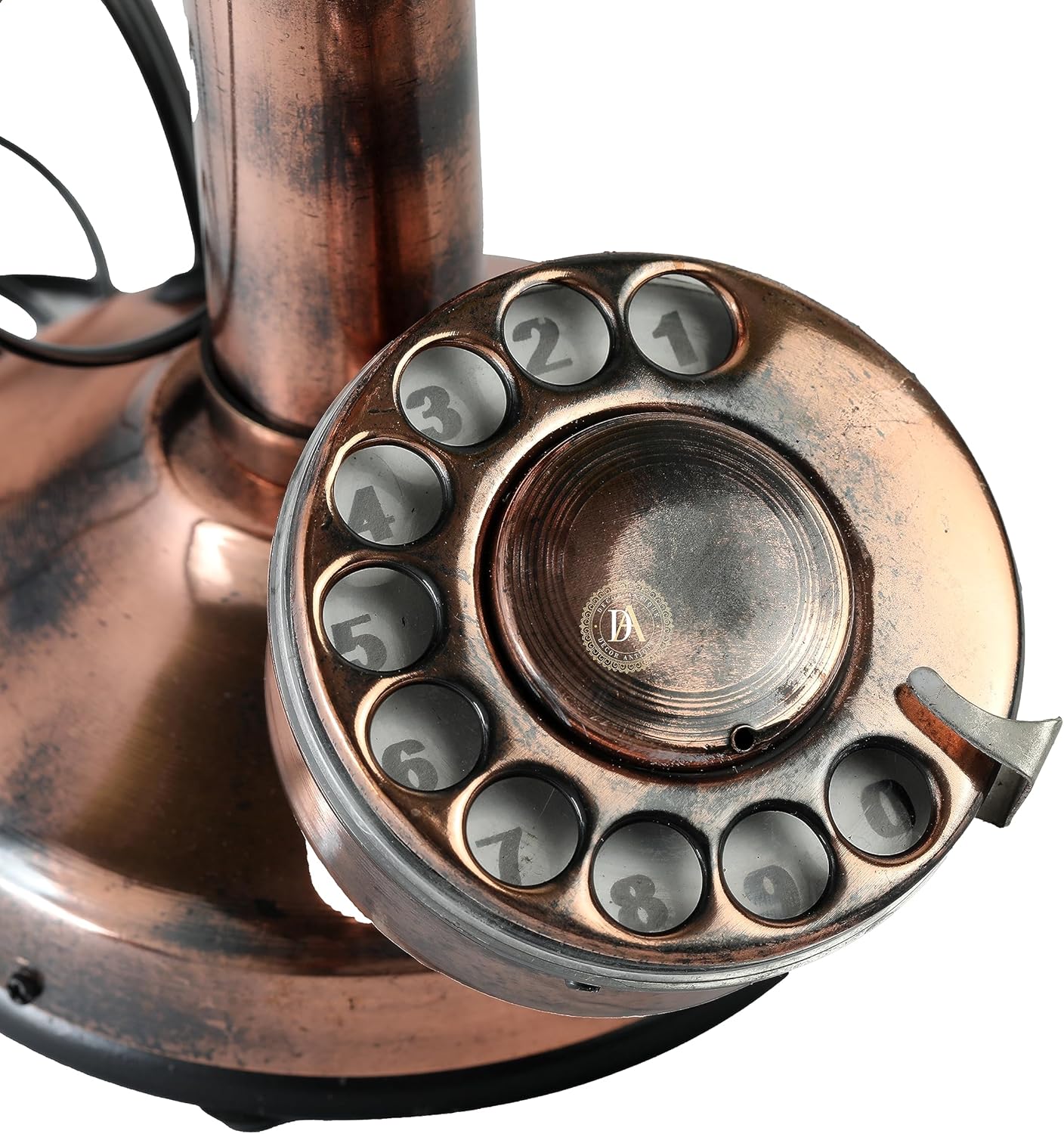Vintage Style Candlestick Telephone – Antique Victorian Landline with Rotary Dial