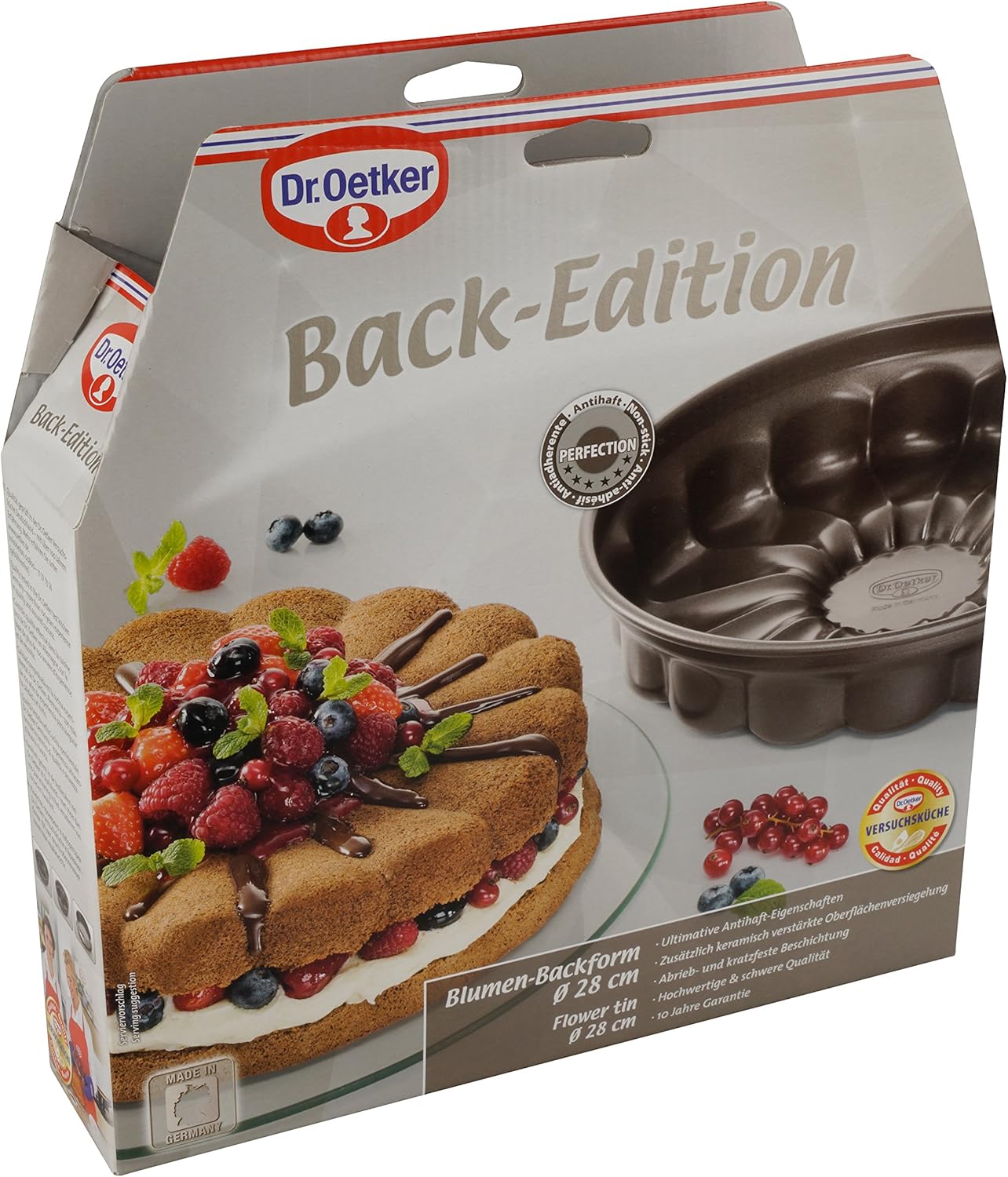 Dr. Oetker springform Cake pan, Steel, Brown, Ø 30 cm