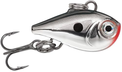 Rapala Nano Rap Fishing Lure, Ultra-Lightweight Minnow for Freshwater and Saltwater, Realistic Swimming Action, Chrome