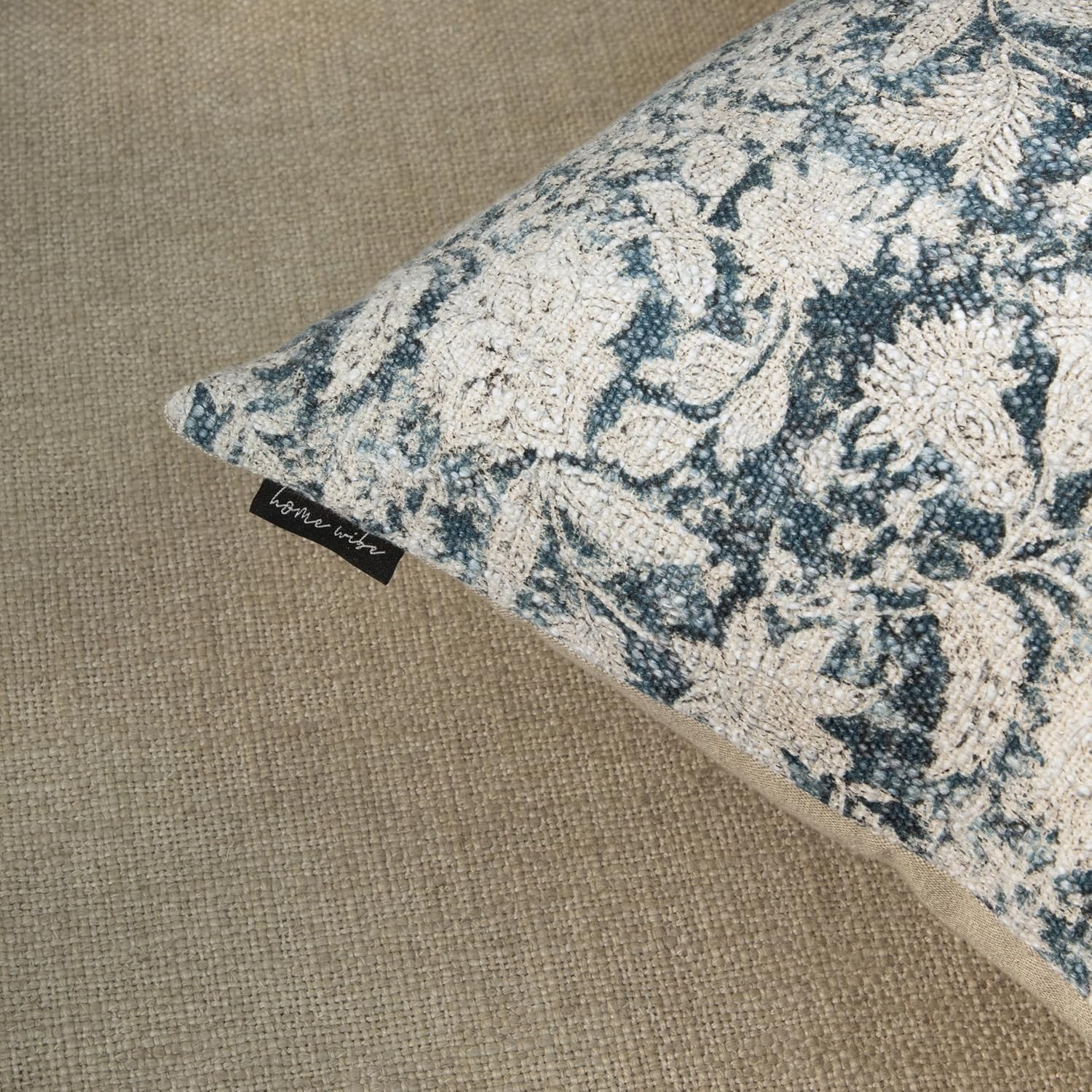 Decorative Throw Pillow Covers, Set of 2 (Denim Blue, 18" x 18" (Pack of 2))