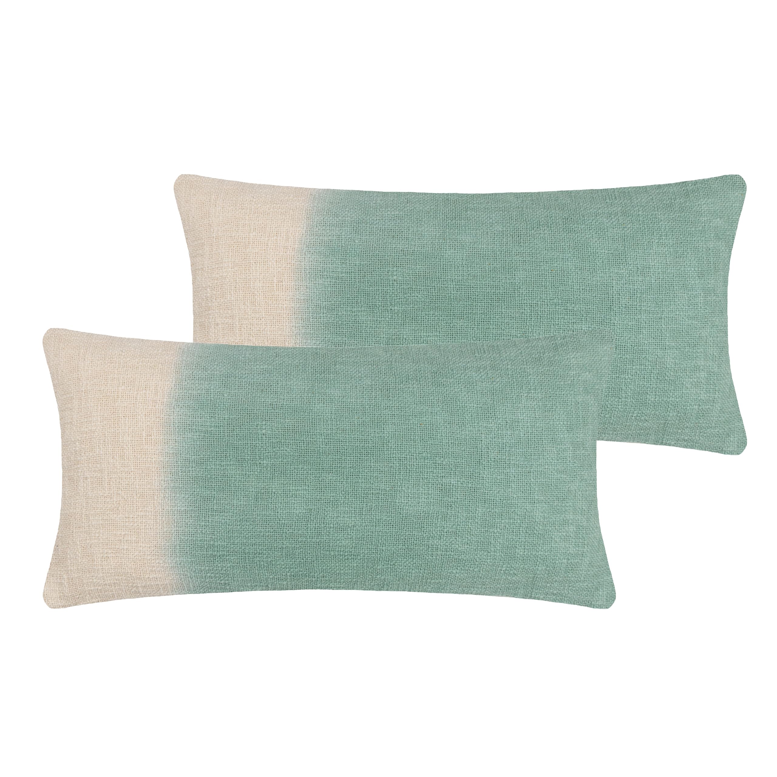 furn. Mizu Rectangular Feather Filled Cushions Twin Pack