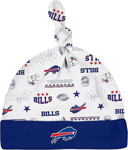 Miniatura 44 de Gerber Conjunto de regalo unisex para bebé con pies de equipo de la NFL para dormir y jugar Azul