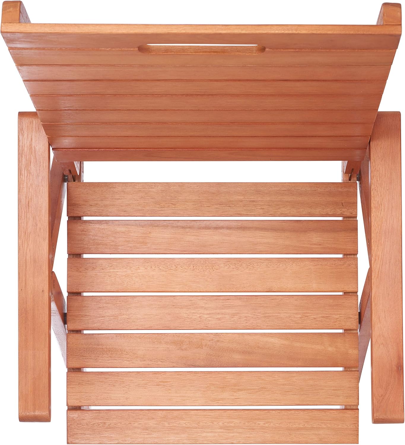 SAFAVIEH Outdoor Collection Rence Natural Brown Folding Chairs (Set of 2)