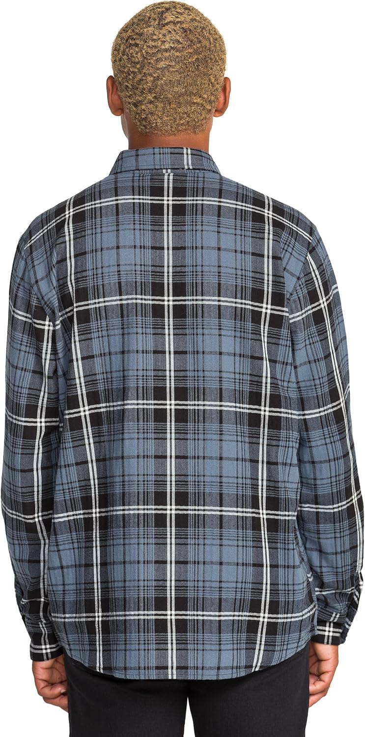 Volcom Men's Loreto Long Sleeve Flannel Shirt – Ultra-Soft Brushed Cotton Plaid Button Down - Image 4