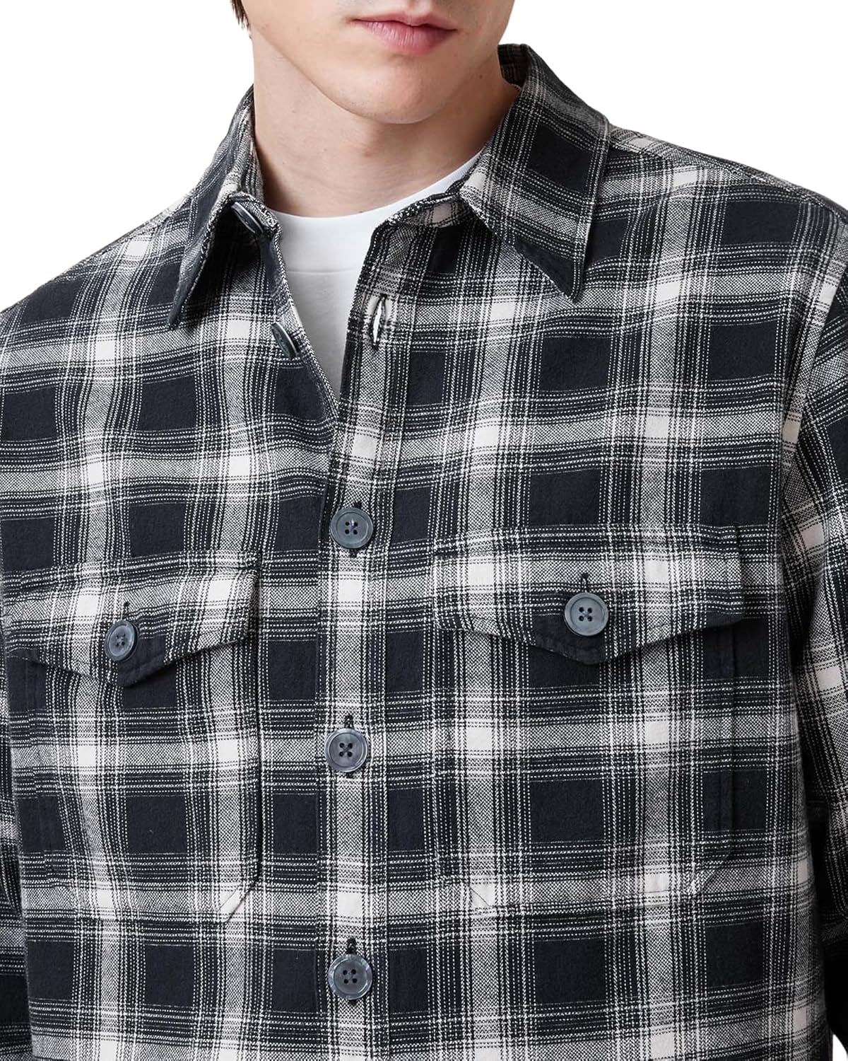 Allsaints Mens Hamura Ls Shirt - Image 4