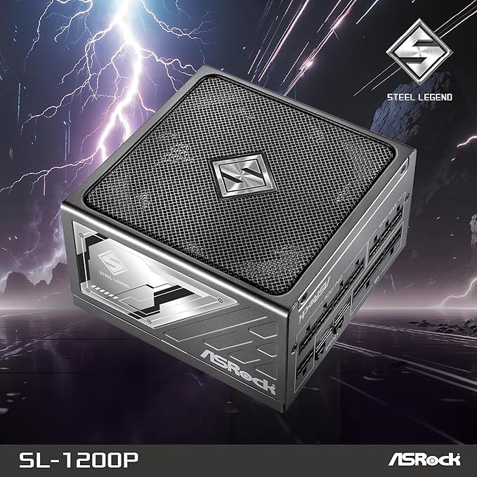 ASRock Steel Legend SL-1200P 1200W ATX Fuente Poder 80 Plus Platinum Modular miniatura 4