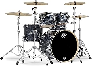 Drum Workshop Performance Series 4-Piece Finish Ply Drum Shell Pack (Black Diamond)