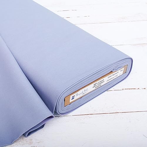 Threadart The Yard - Tela de lino de algodón de alta calidad para bordado, punto de cruz, ropa, lienzo de lino, decoración del hogar, 55 pulgadas de Threadart The Yard - Tela de lino de algodón de alta calidad para bordado, punto de cruz, ropa, lienzo de lino, decoración del hogar, 55 pulgadas de