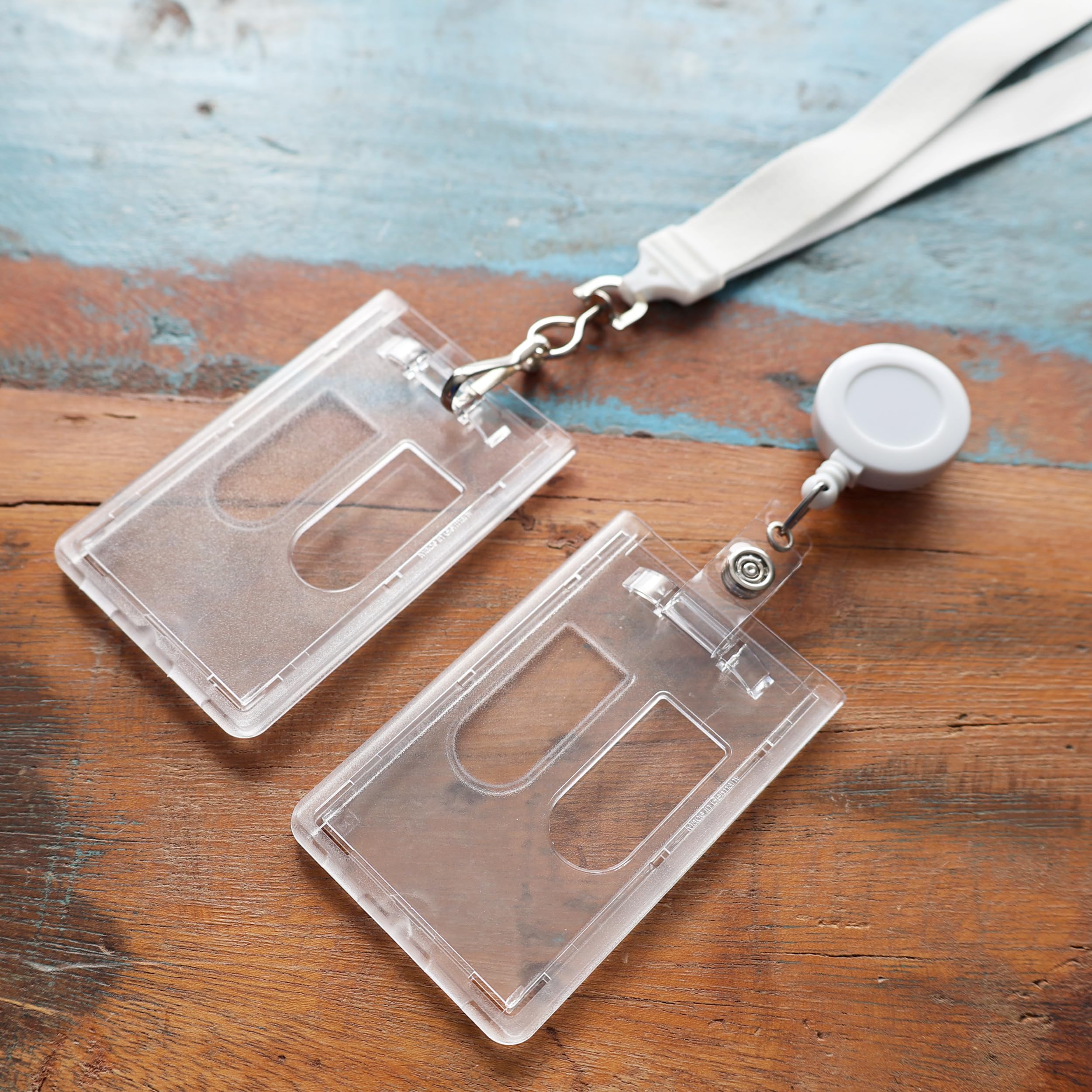 Clear Double-Sided Vertical Rigid ID Holder (54 X 86mm) (CR80