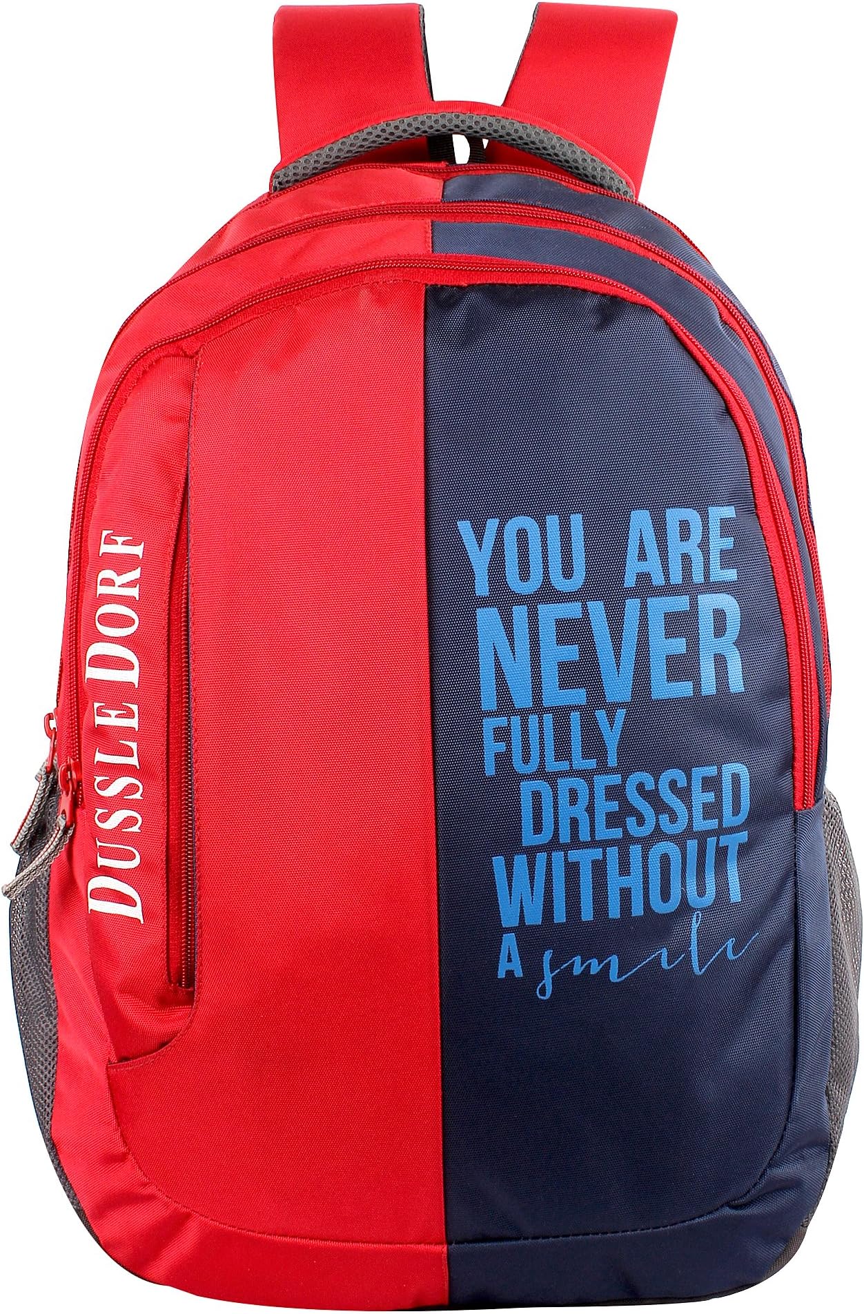 The Blue Pink Polyester 18 Ltr Red-Blue Laptop Backpack