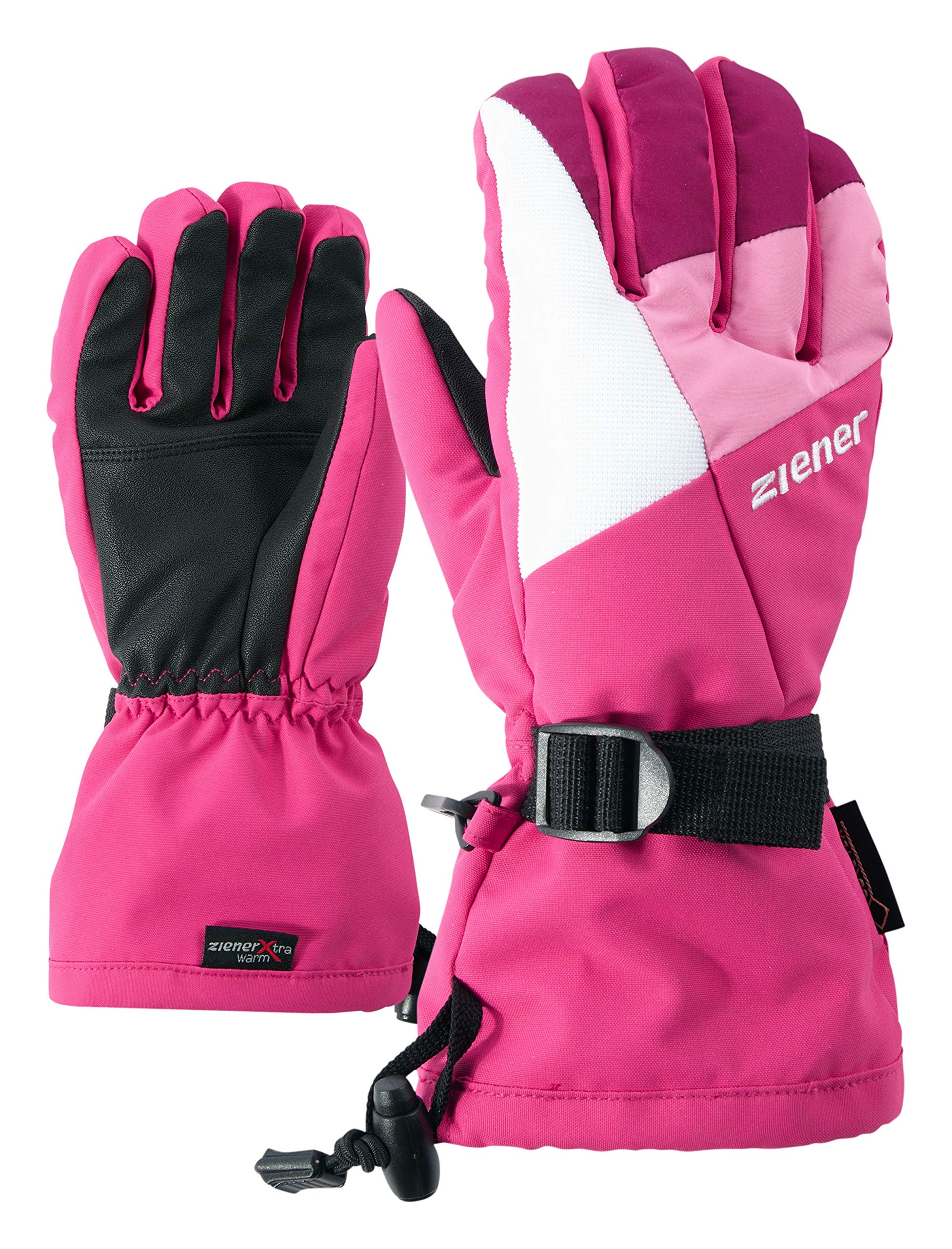 Ziener Children's Lani GTX glove junior ski gloves, pink blossom, 5 (M)