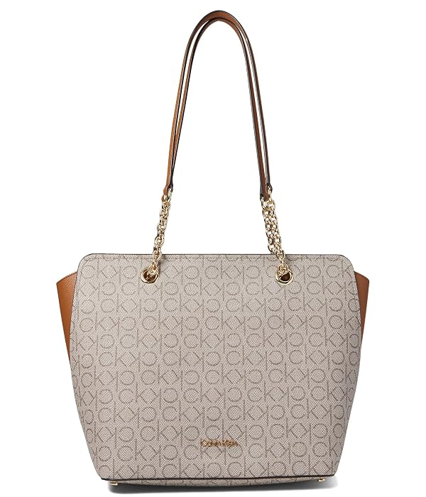 Calvin Klein Hailey Signature Top Zip Chain Tote by Calvin Klein - Used condition - US$98.52