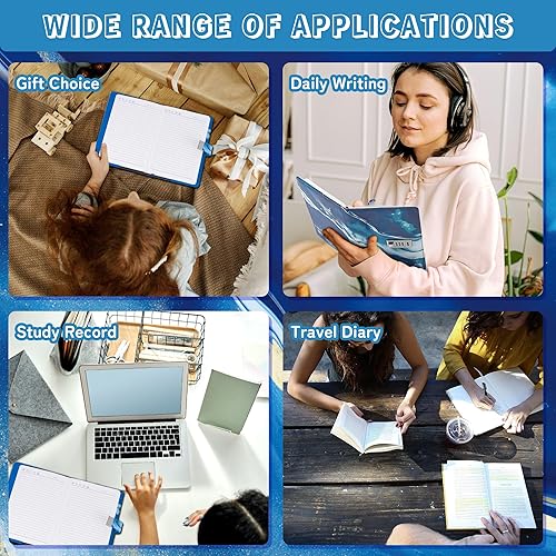 Vista 102 de CAGIE Diario con candado para niñas, A5 con contraseña rellenable, con forro, diario bloqueado, lindo regalo de Navidad y cumpleaños para niñas