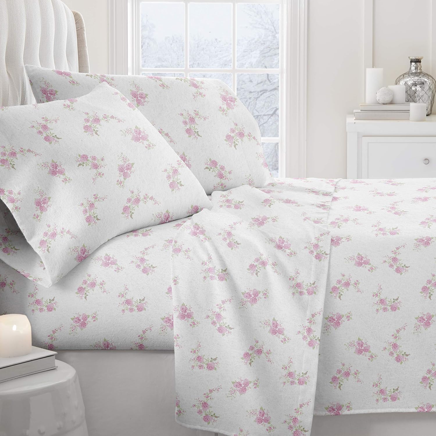 Linen Market 3 Piece Twin Bedding Sheet Set (Light Gray Plaid) - Sleep Better Than Ever with These Ultra-Soft & Cooling Bed Sheets for Your Twin Size Bed - Deep Pocket Fits 16" Mattress