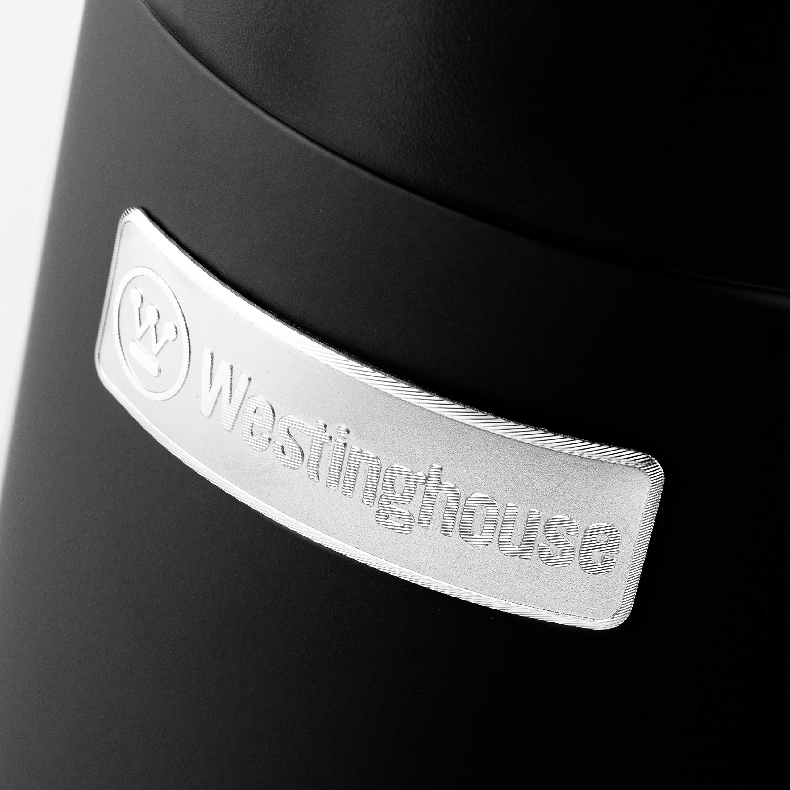 Westinghouse Mikser ręczny w stylu retro, 5 stopni prędkości + funkcja turbo, 2 trzepaczki, 2 haki do zagniatania, wyświetlacz LCD, timer, podstawa cokołu, torba do przechowywania, 350 W, czarny