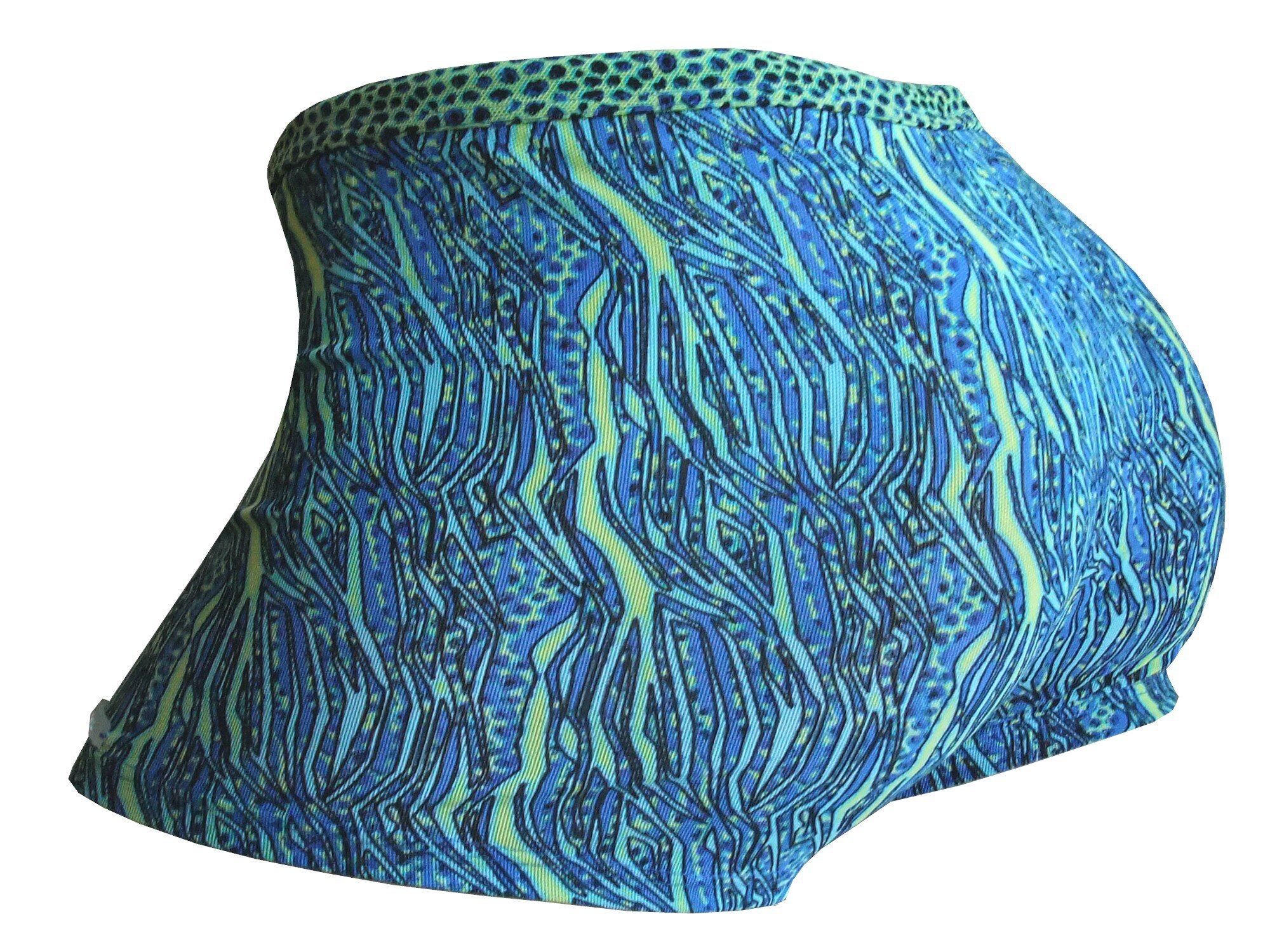 Solar - Bañador - Rayas - para hombre blau/türkis/gelb gemustert 40