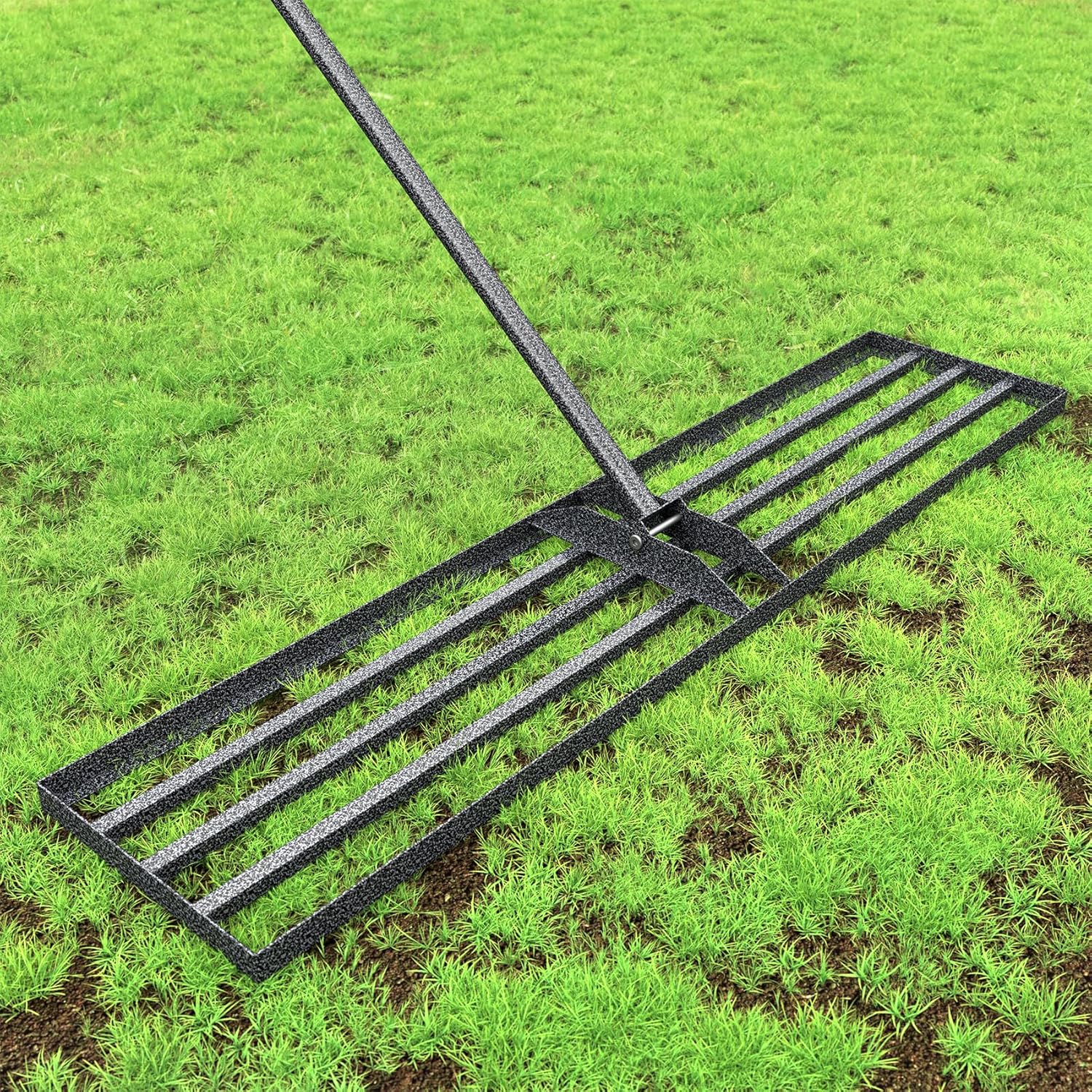 Lawn Leveling Rake with Anti-Rust Coating, 45"x10" Rakes for Lawns Heavy Duty Leveling Tool with Adjustable Handle 78IN, Effort-Saving Lawn Leveler for Yard Garden Farm Golf Course Lawn Care