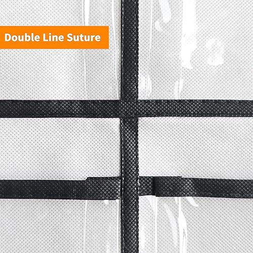 Miniatura 5 de 1 paquete de 12 bolsillos organizador grande de zapatos colgante sobre la puerta del armario, zapatero para almacenamiento de puerta de armario,