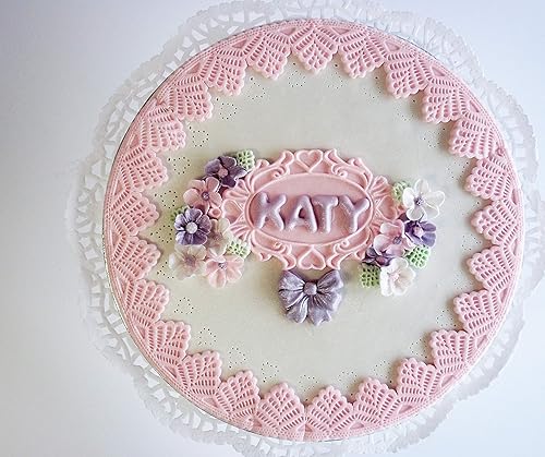 Miniatura 8 de Katy Sue Molde de silicona con letras mayúsculas del alfabeto abovedado para pasteles, decoración de galletas y manualidades. Para uso con fondant,