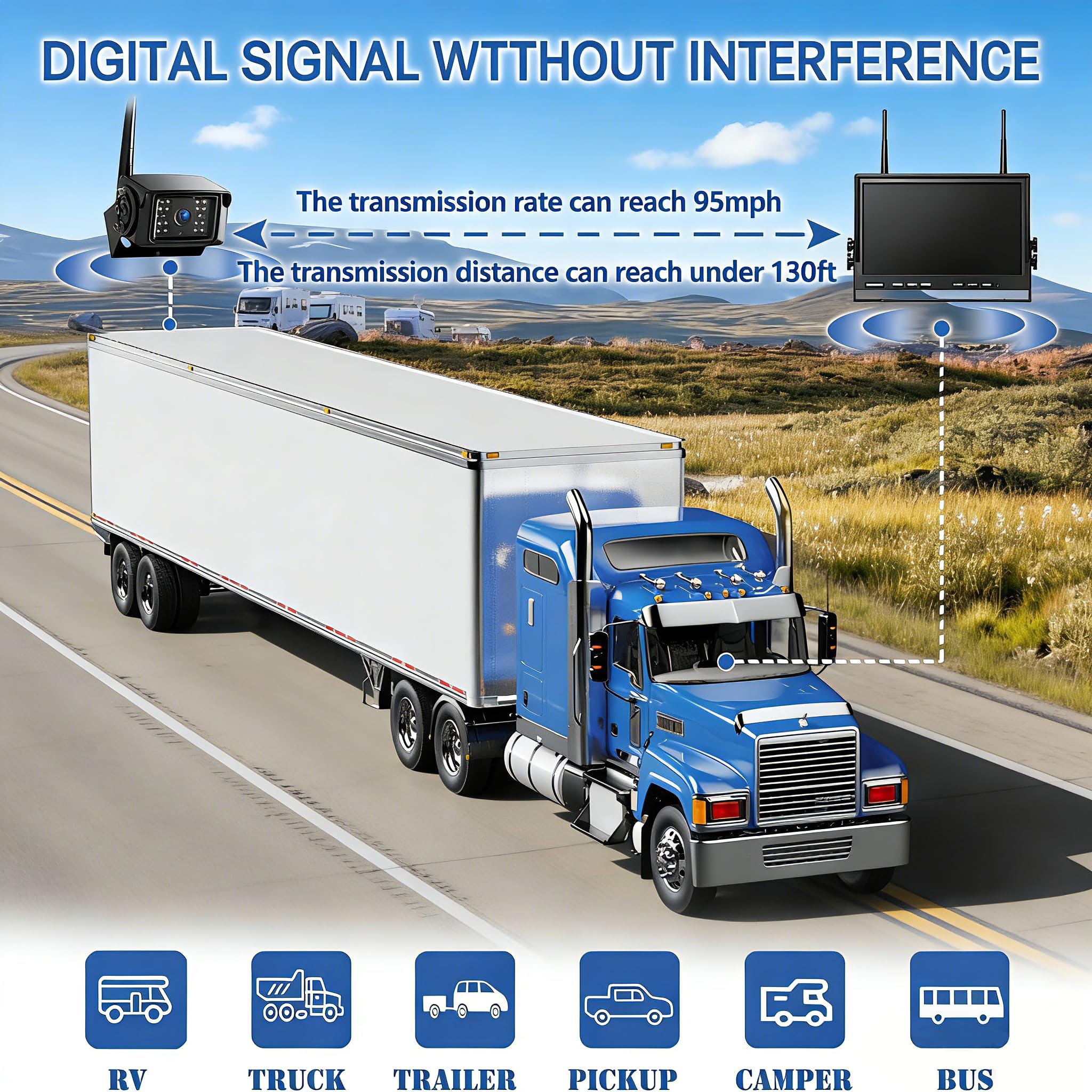 10 Inch Wireless Backup Camera System BW104SL - Dettaglio