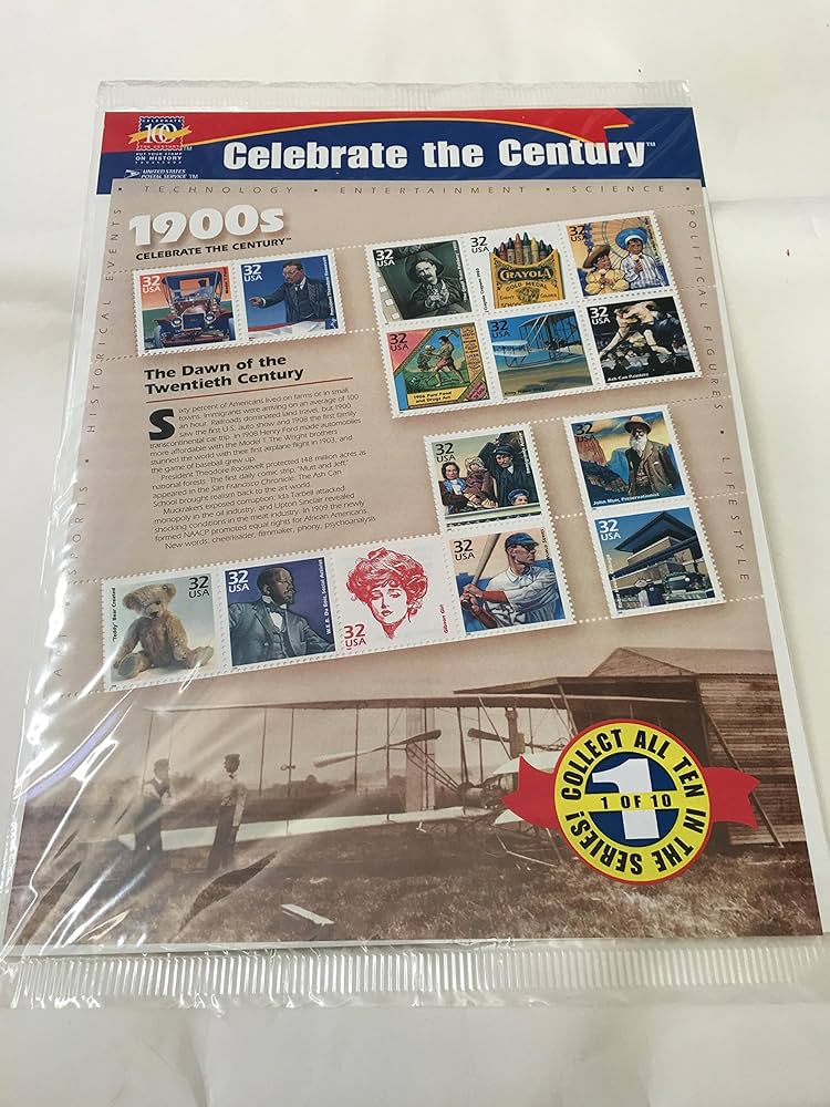 Amazon.com: USPS Celebrate The Century 1900s - Sheet of