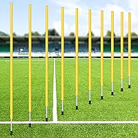 Blulu 30-Pack 5ft Agility Training Poles - Durable Soccer Slalom Sticks for Football Speed, Agility Drills & Multi-Sport Workouts