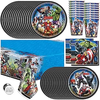 Marvel Avengers Party Supplies and Decorations for Superhero Birthday Pa...