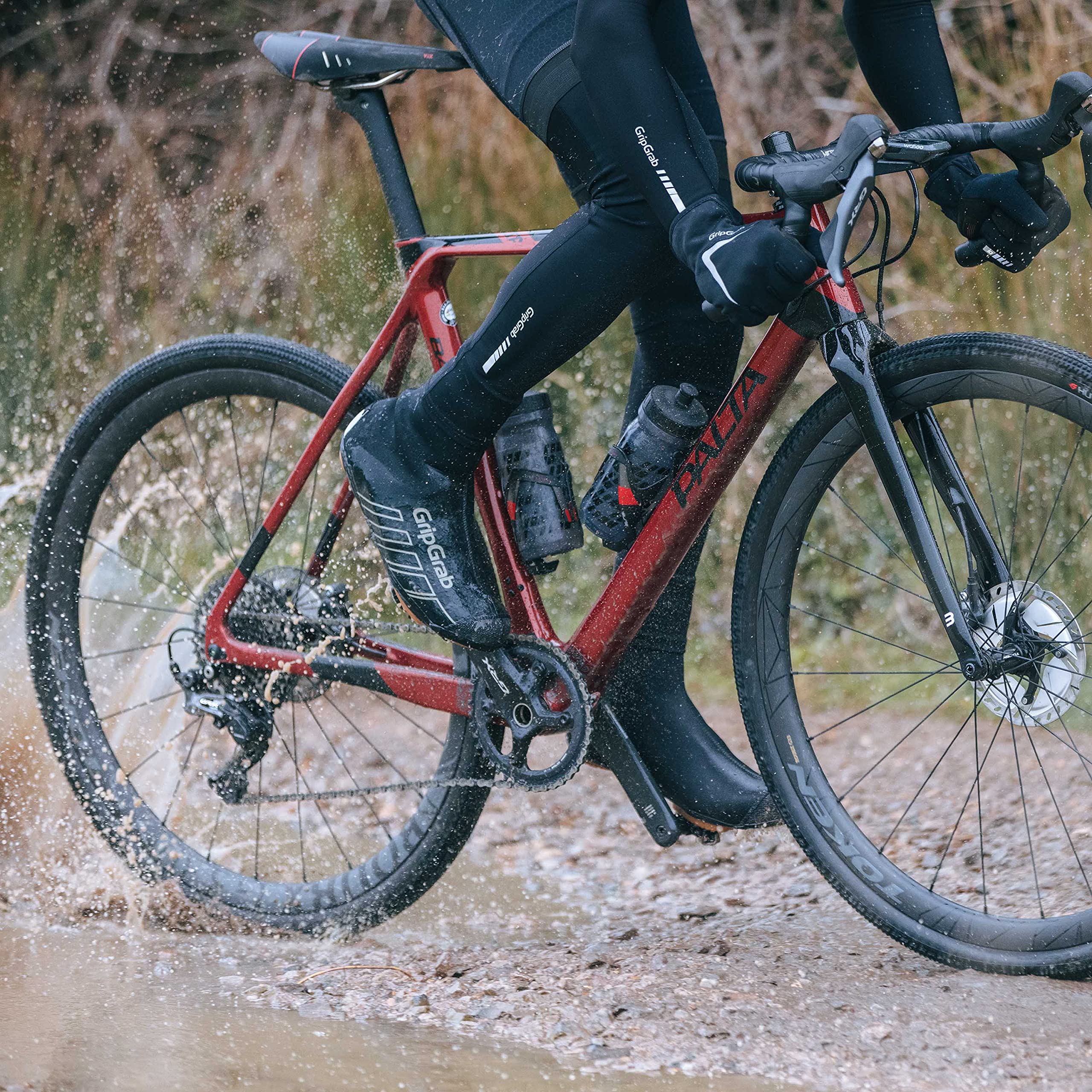 GripGrab RaceThermo X Copriscarpe Invernali Impermeabili MTB Gravel Termici Antivento Neoprene Copriscarpa Mountain-Bike