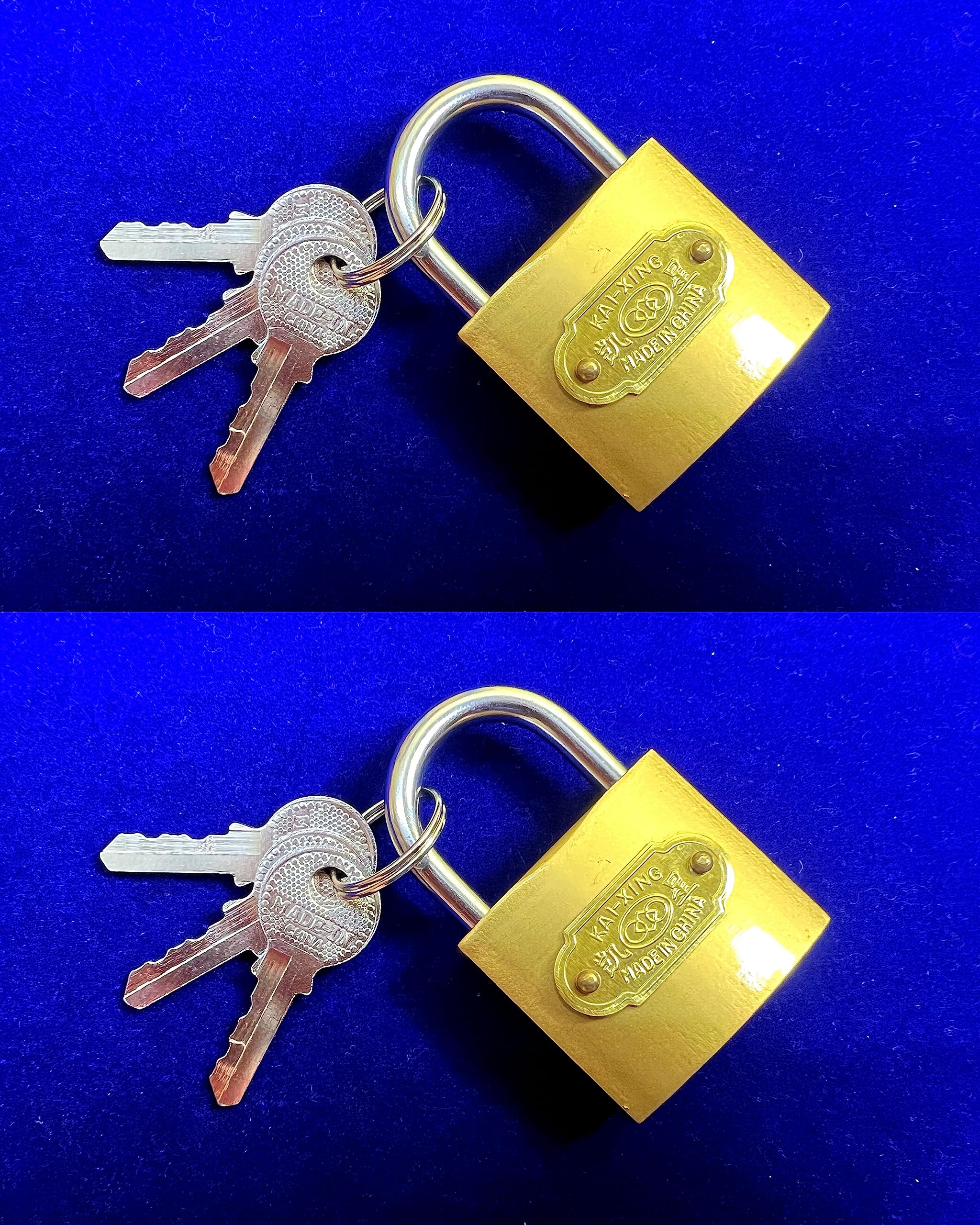 Shyam Sarowar Small Brass Polished Padlock 25 mm - Pack of 2