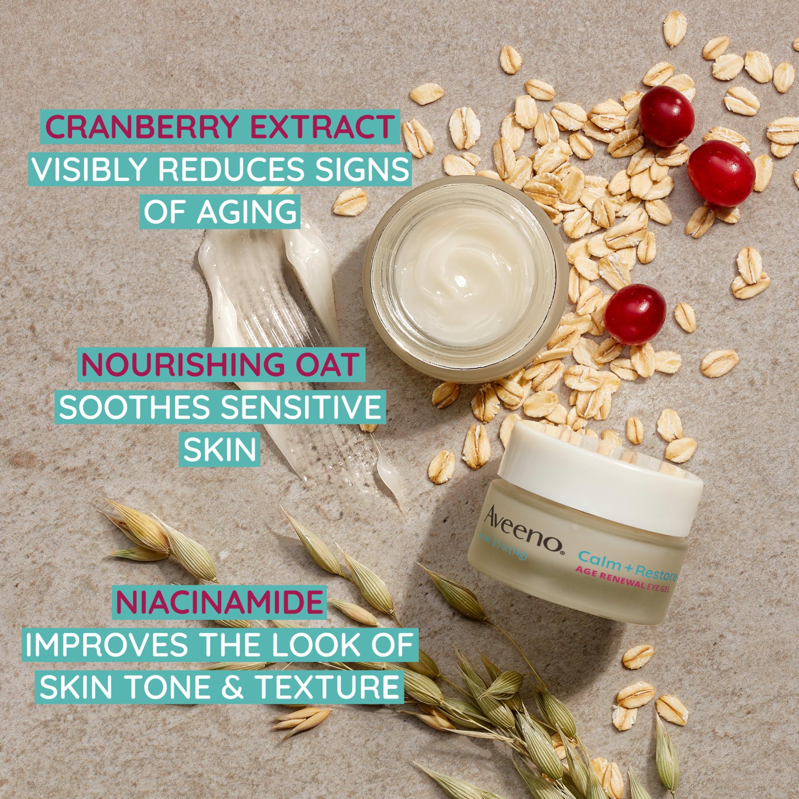 Aveeno Calm + Restore Age Renewal Anti-Aging Eye Gel