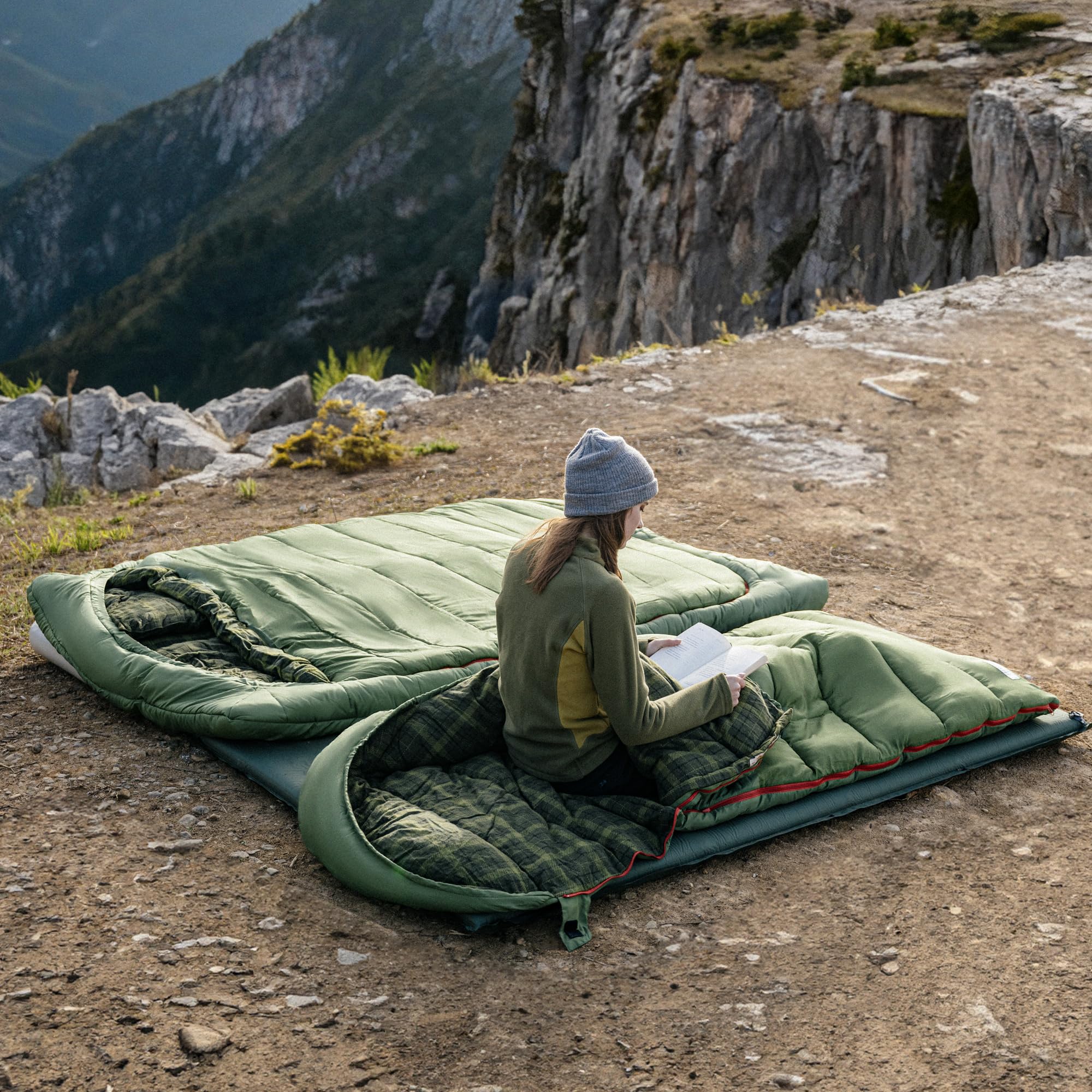 Naturehike Flanell-Schlafsack, groß und hoch, für Erwachsene, Schlafsack für kaltes Wetter für alle Jahreszeiten, XXL-Schlafsäcke für Camping, Wandern, Jagd, inklusive Kompressionssack