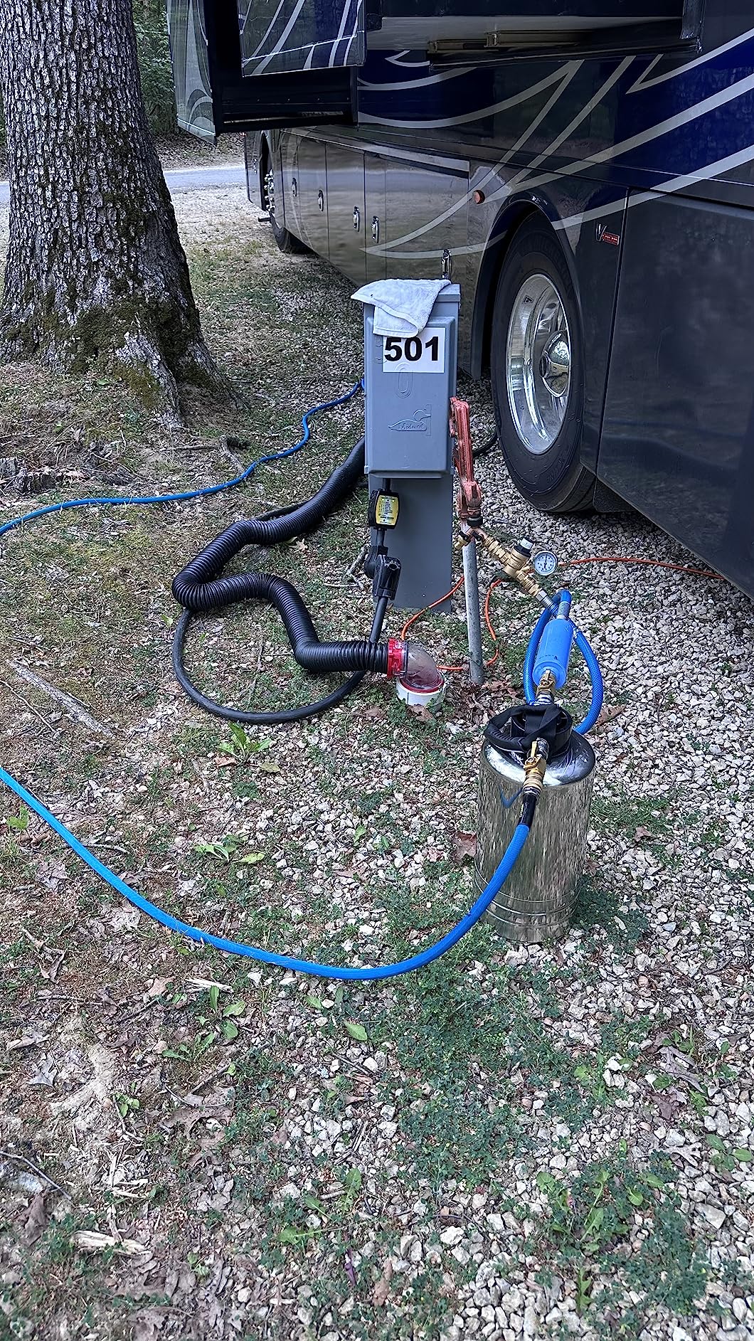 50/mo Finance Blu Tech RV Water Softener, Stainless Steel Portable Water Softener, 10,000