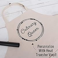 Vista 7 de Threadart - Paquete de 3 baberos ajustables de 100% lona de algodón con bolsillo doble, color negro, para cocinar, barbacoa, chef, manualidades, 26