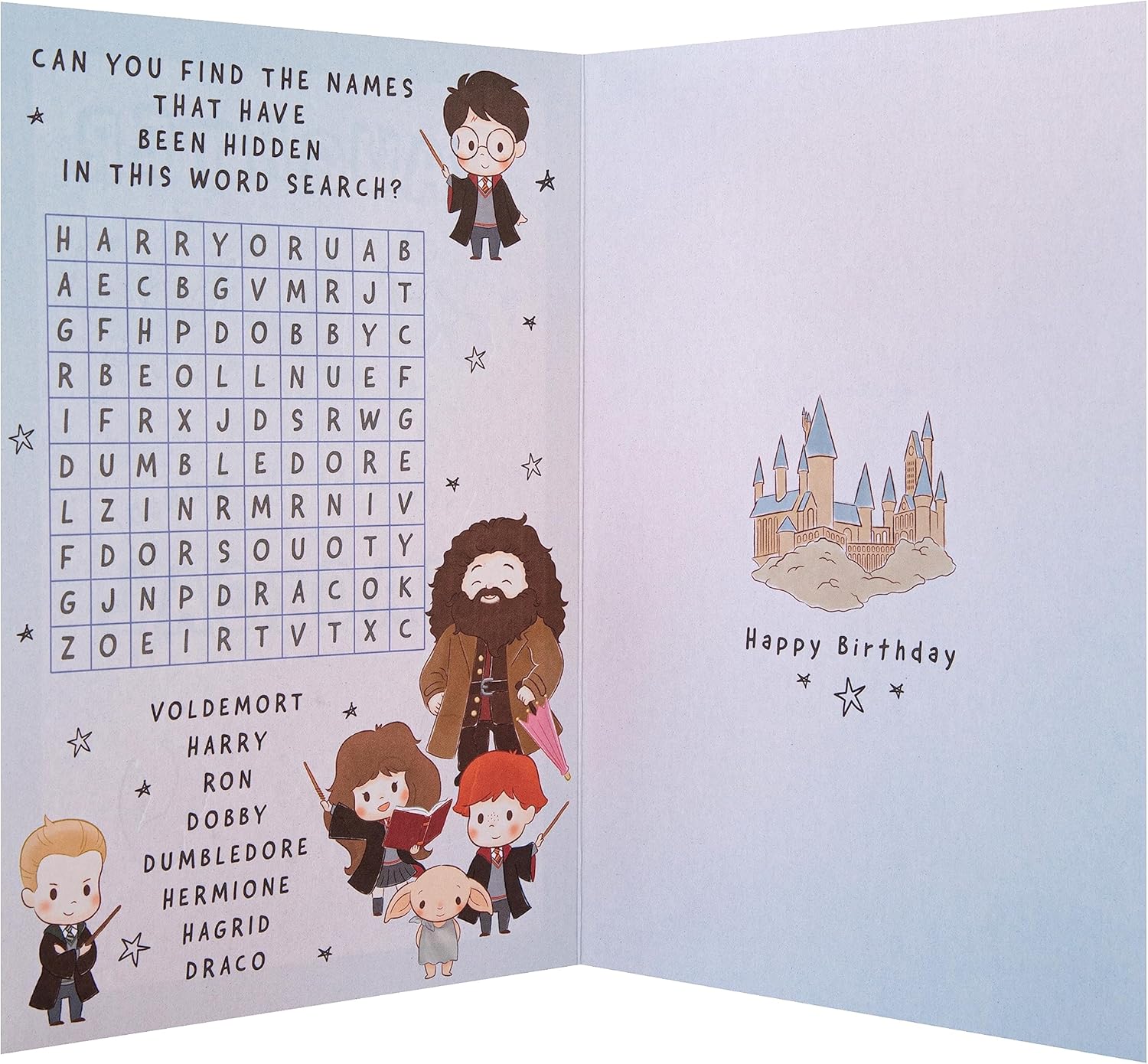 Hallmark Birthday Card for Daughter - Harry Potter Illustrations and Activity
