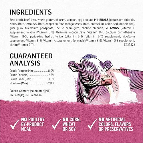 Miniatura 6 de Purina Beyond - Comida húmeda para perros, sin cereales, sabor carne de res criada en granjas y espinacas en salsa, paquete de 12, latas de 12.5