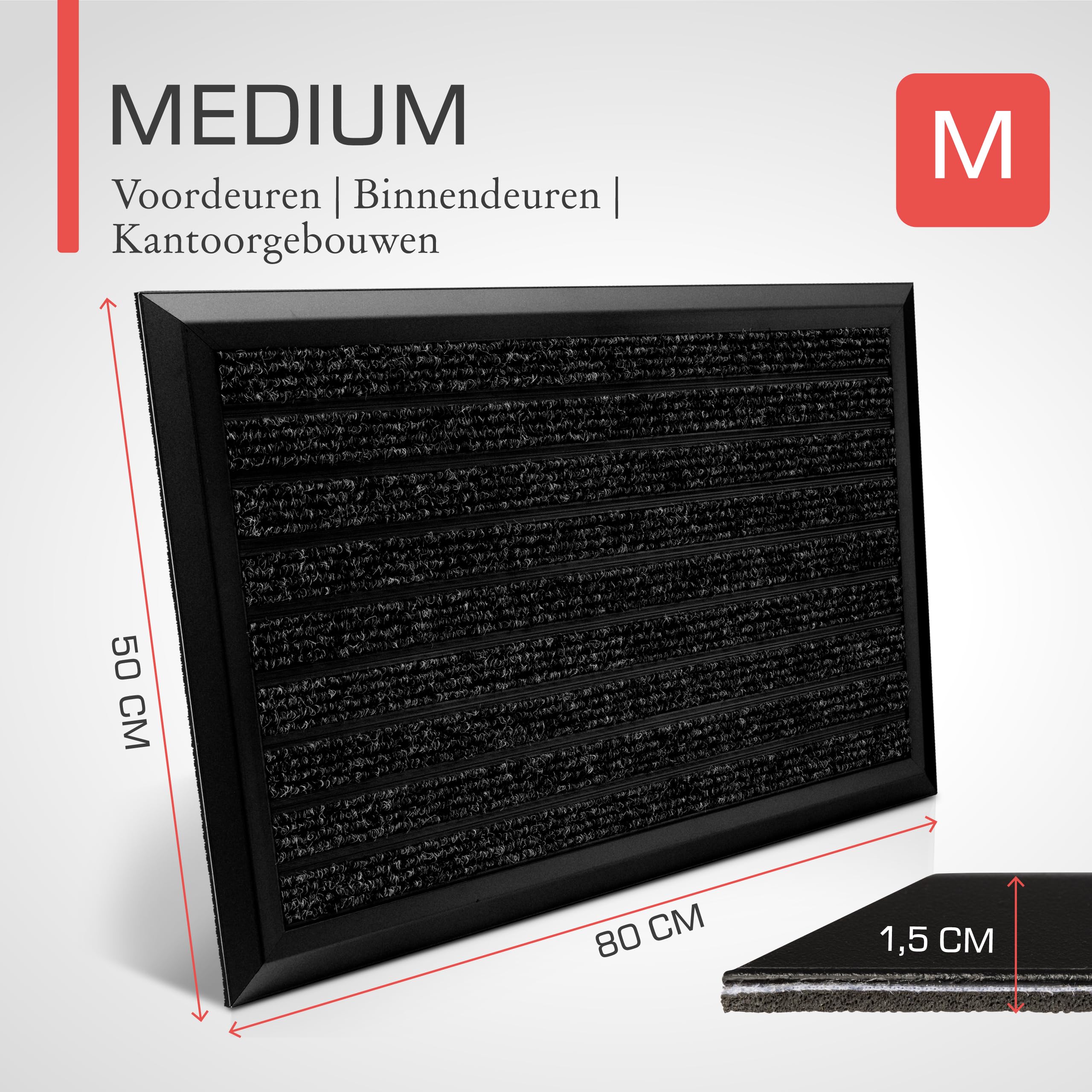 bomoe Floor Mat Aluminium Doormat 50x80cm AluGant