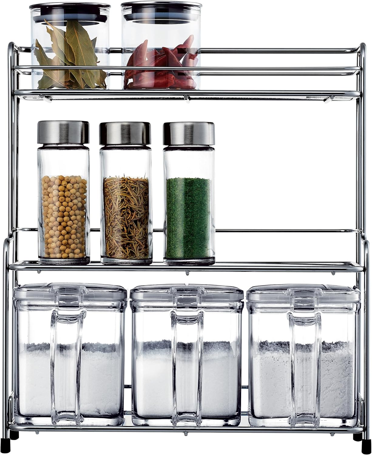 アスベル Forma Wire Rack 2 Kitchen Rack, Condiment Container, Storage, Stand, Spice, 2 Tiers