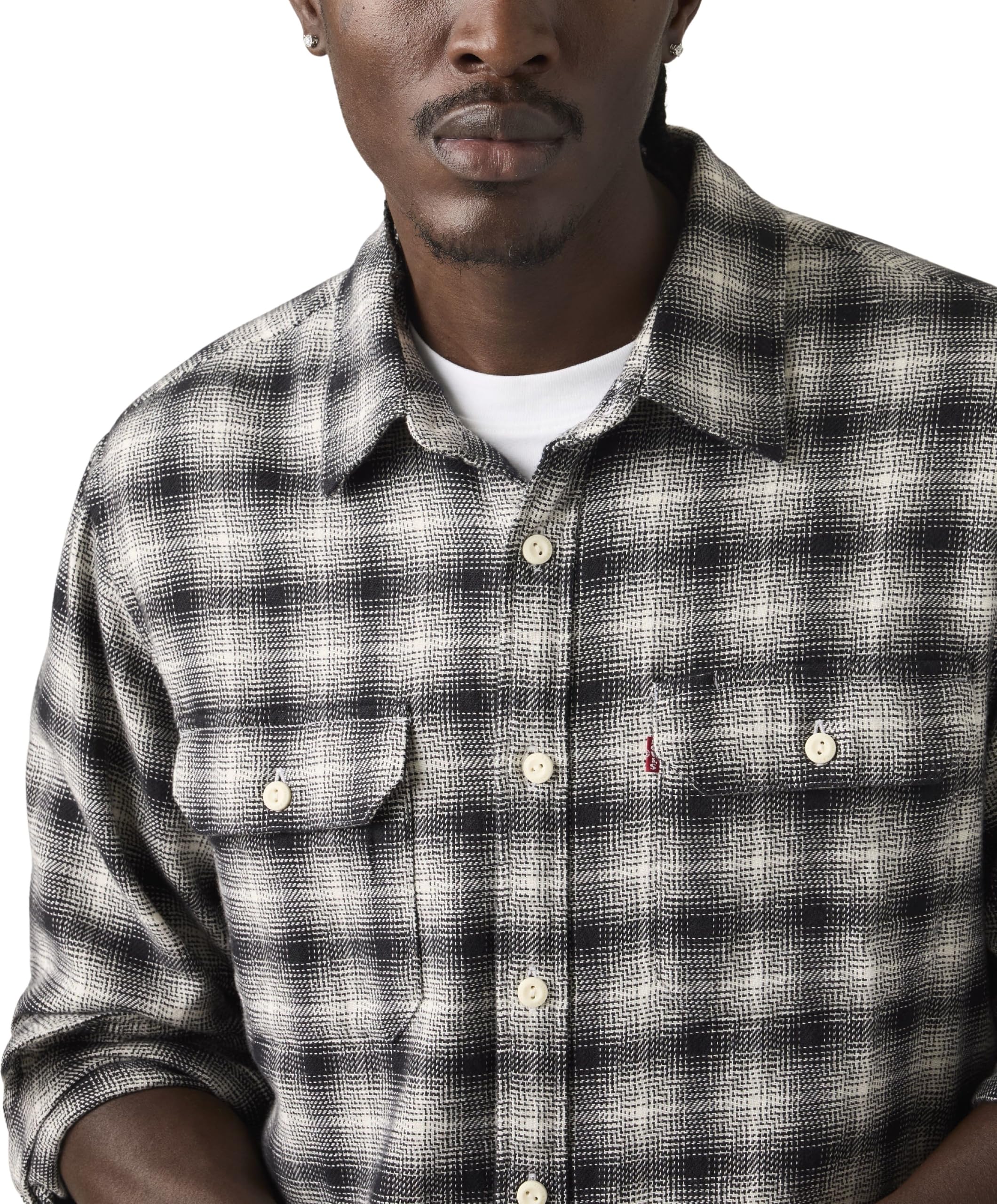 Levi's Uomo Camicia in Jeans Jackson Worker in Cotone con Taschini sul Petto