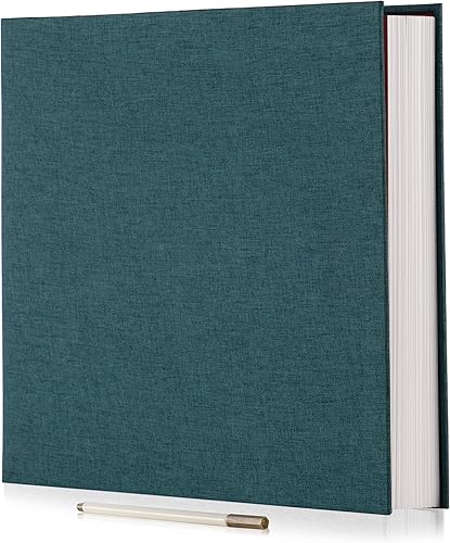 Álbum autoadhesivo para fotos de 3x5, 4x6, 5x7, 6x8, 8x10, 8.5x 11 u 11x10.6 pulgadas, 40 páginas, de 11 x 10.6 pulgadas, tapa de lino, bricolaje,