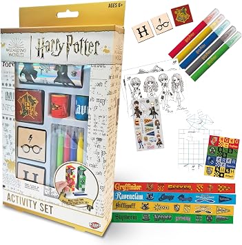 BLADEZ Harry Potter Activity Set, Arts and Crafts, Licensed Stationary Set with pens and stickers, Make Your Own Desk Tidy, 150+ pieces, Creative Maker Kitz by Bladez Toyz