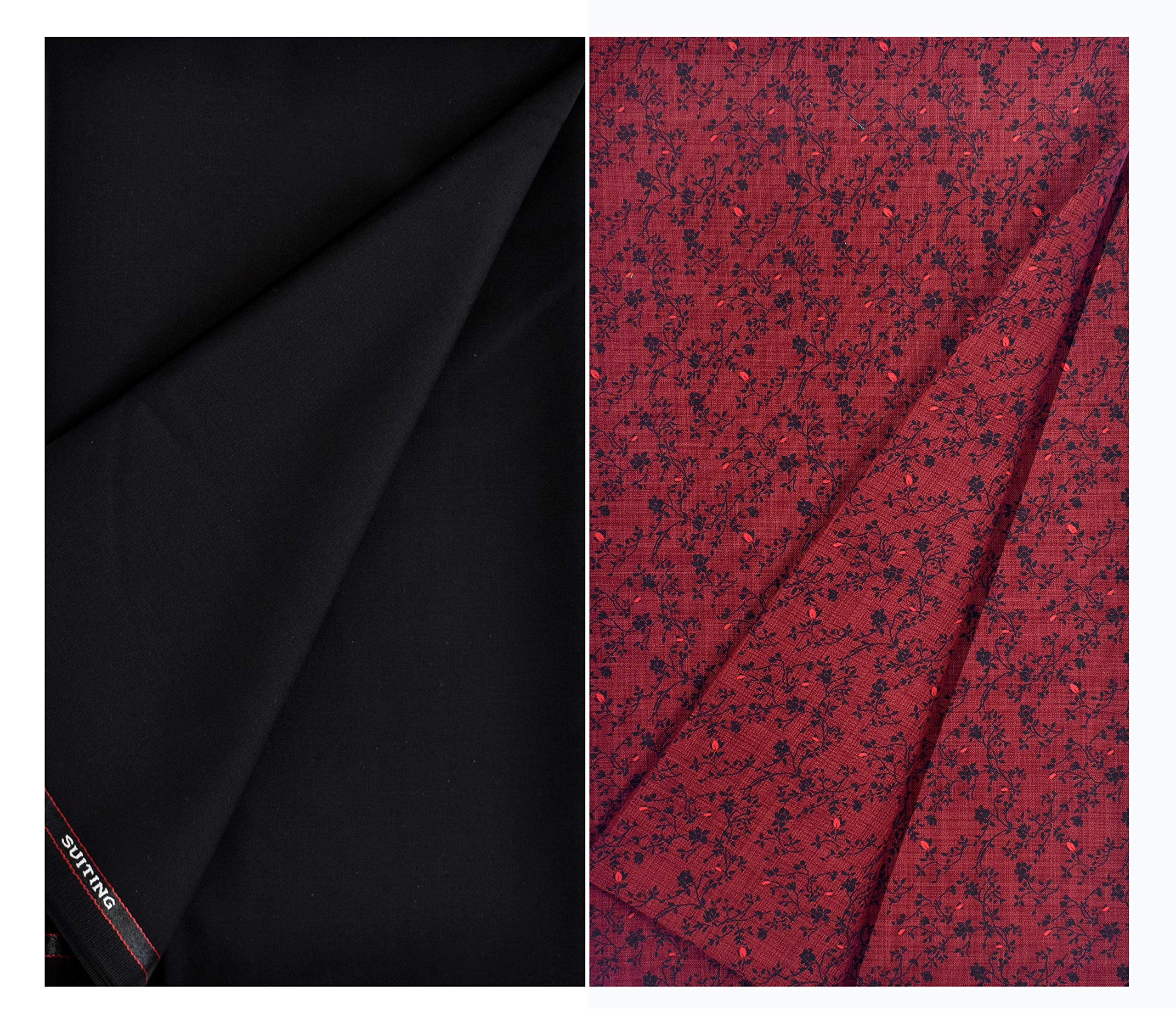 Kundan Sulz Gwalior Men's Matt Finish Trouser & Shirt Fabric Combo Set (Free Size/Multi Color)-image-39