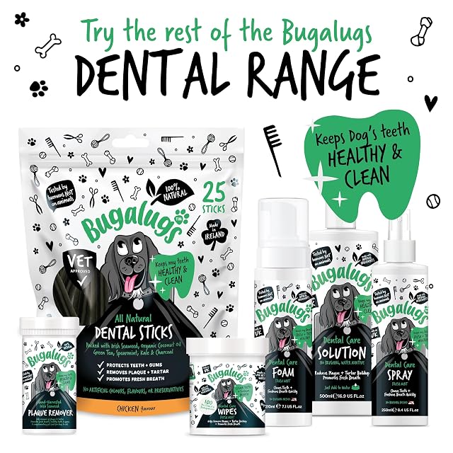 Foto 4 de 8 de Bugalugs Ambientador para el aliento de perro, spray para el cuidado dental, dientes limpios