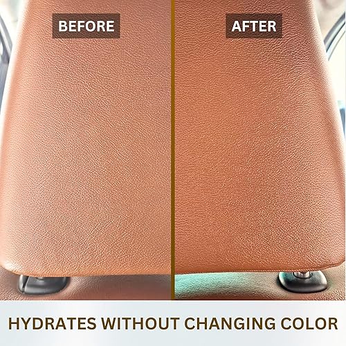Miniatura 3 de Acondicionador y tratamiento de reparación de cuero para automóvil, brillo y protección, fácil de aplicar, fórmula transparente sin residuos,