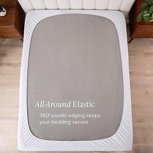 Miniatura 6 de Bare Home Protector de colchón Split King Parte superior de almohada reversible Cubrecolchón suave Enfriamiento transpirable Bolsillo profundo