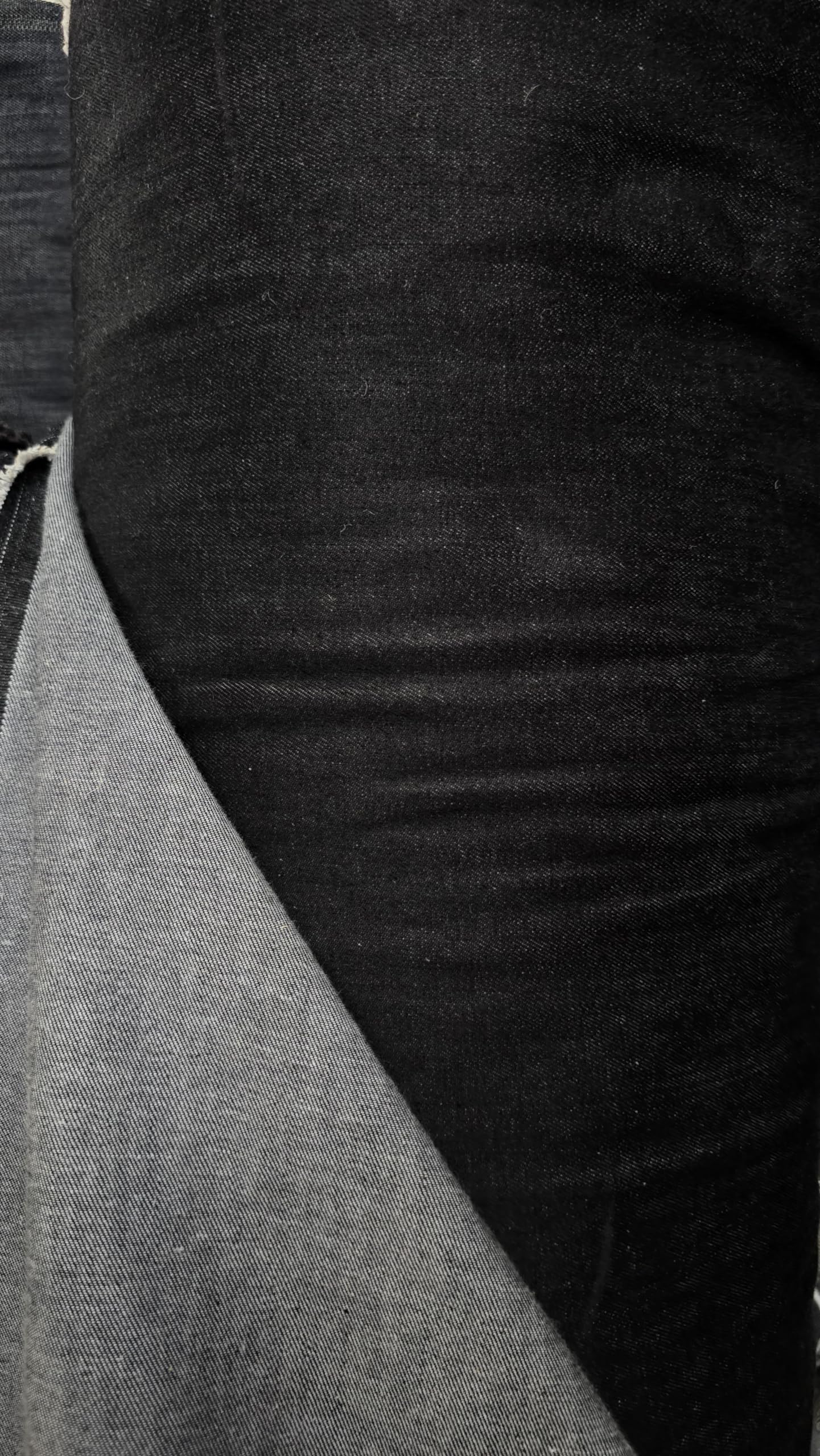 Generic AD Fabric, Stretch Cotton Denim Fabric, Denim Black, Denim Fabric 2 Way Stretch Cotton Spandex 10 oz - Image 2