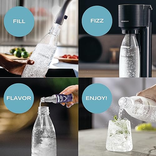 Miniatura 7 de SodaStream Carbonador de intercambio de CO2 de 60 L, 14.5 onzas, juego de 2, más tarjeta de regalo de Tienda de $15 y máquina de agua con gas Gaia,