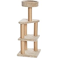 Amazon Basics Tiragraffi ad albero per gatti, L (45L x 45W x 117H cm)