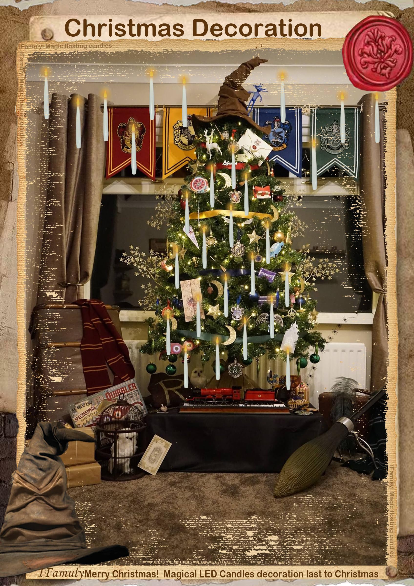 Floating Candles With Battery, 20Pcs Christmas Decoration Candles